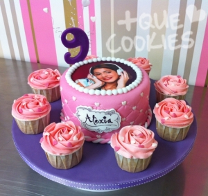 Cake+cupcakes Violetta